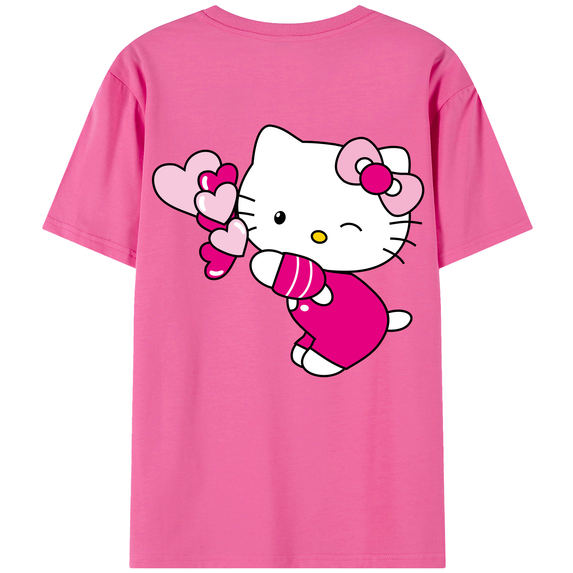 （画像用） Hello Kitty ハローキティ レディース半袖Tシャツ(バックプリント)